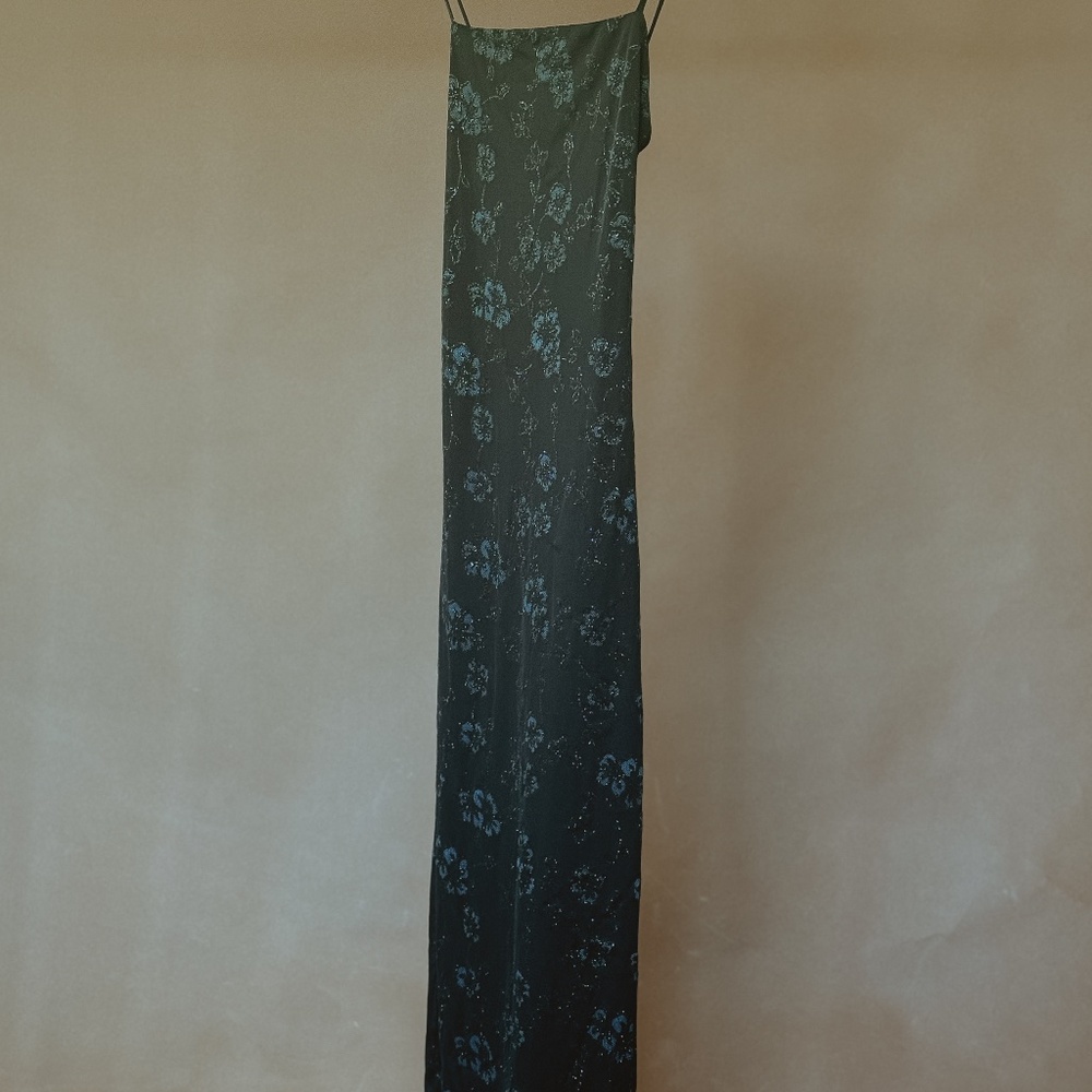 90s lace up back dress